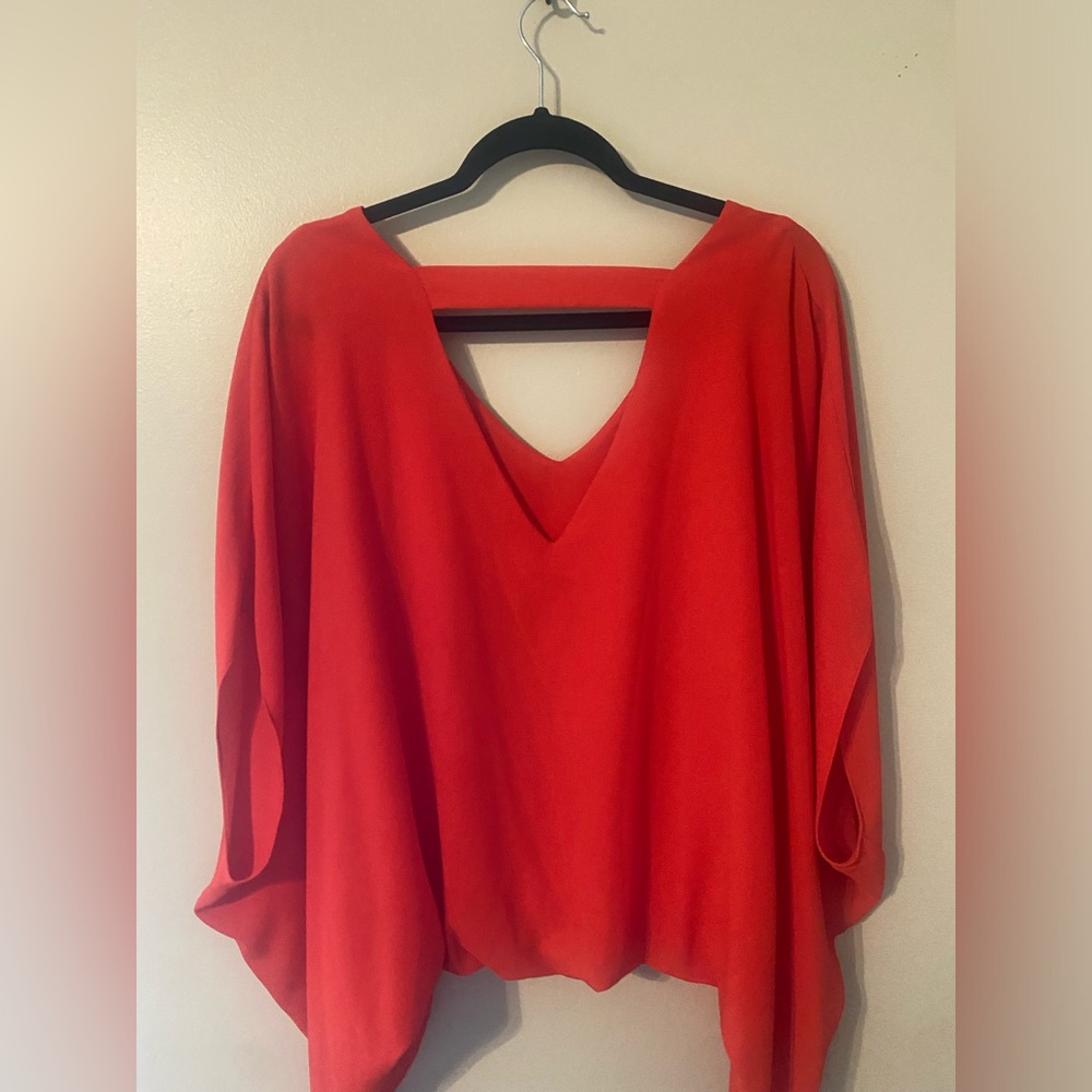 Red Open Back Top - Picture 2 of 4